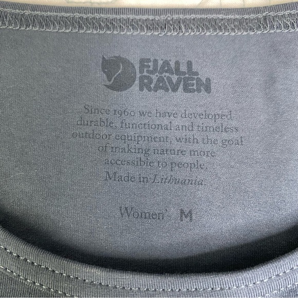 Fjallraven Womens High Coast Cotton Short Sleeve Dress Sz M Blue Gray - Picture 4 of 13